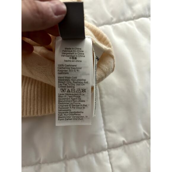 J-Crew Cashmere ButterCream cropped cable-knit sweater-vest Size XS/S - Picture 9 of 10